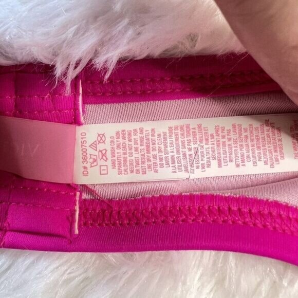 Victorias Secret The Wrap Halter Bikini Top in Neon Lotus - Picture 6 of 7